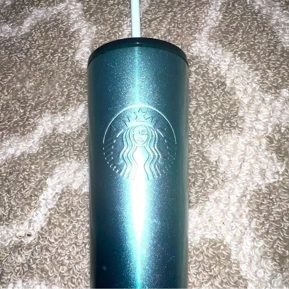 Starbucks water bottle teal 2022